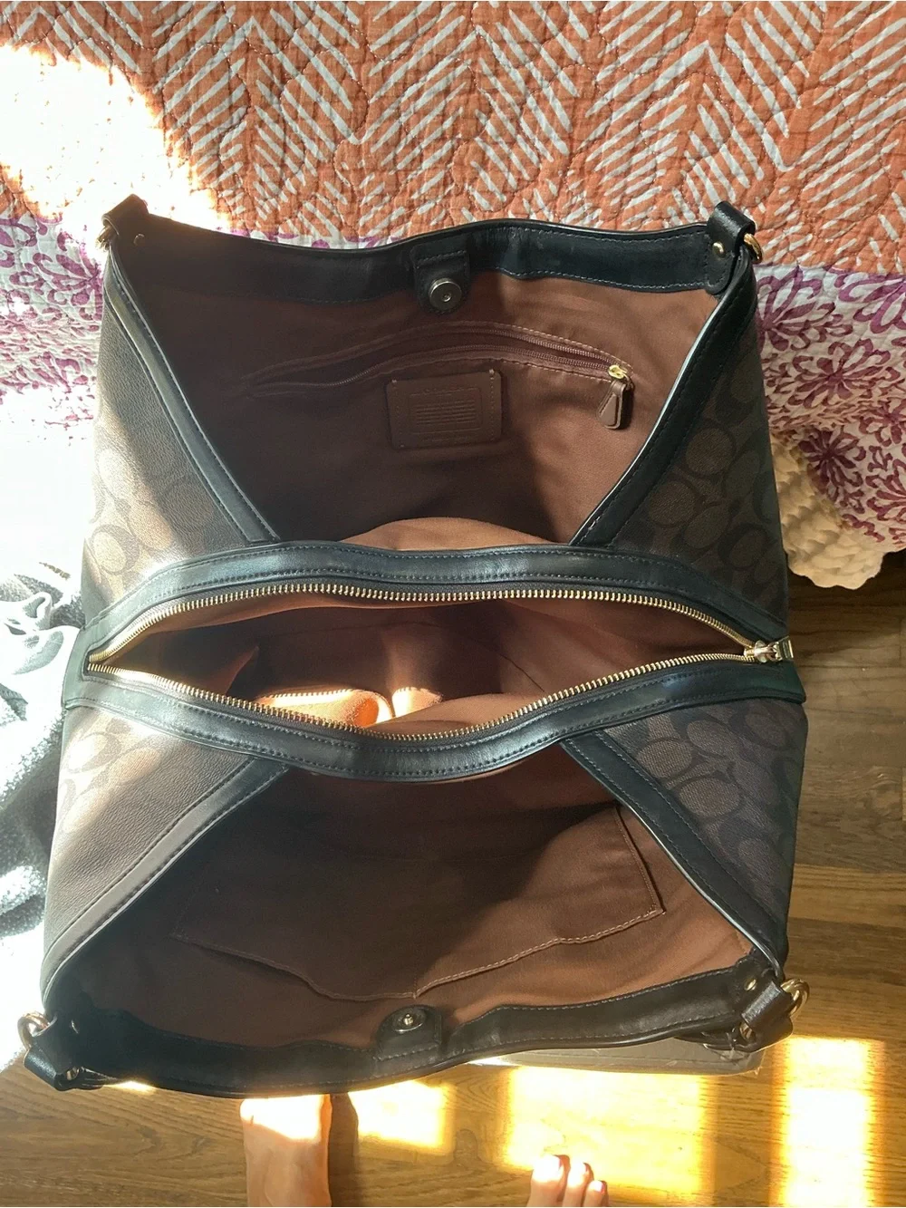 Coach Kristy Triple Compartment Shoulder Bag